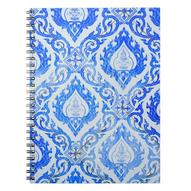 Cuaderno Patrón tailandés: iglesia de cerámica. (Frente)