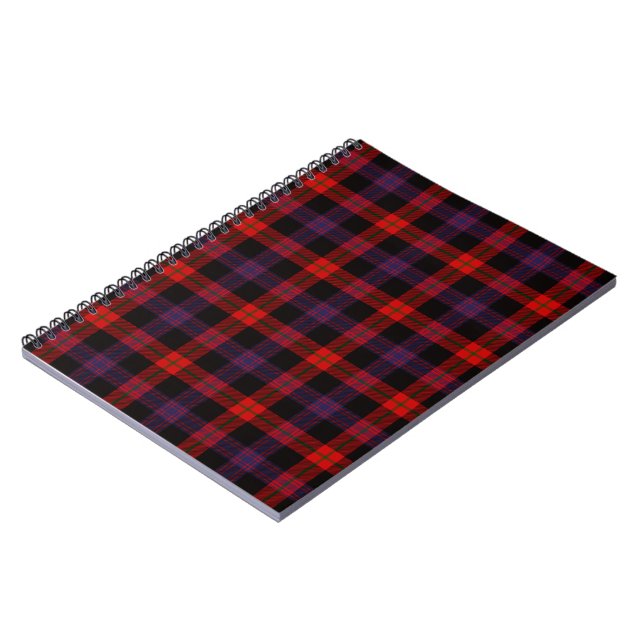 Cuaderno Patrón tartán de clan marrón (Lado Izquierdo)