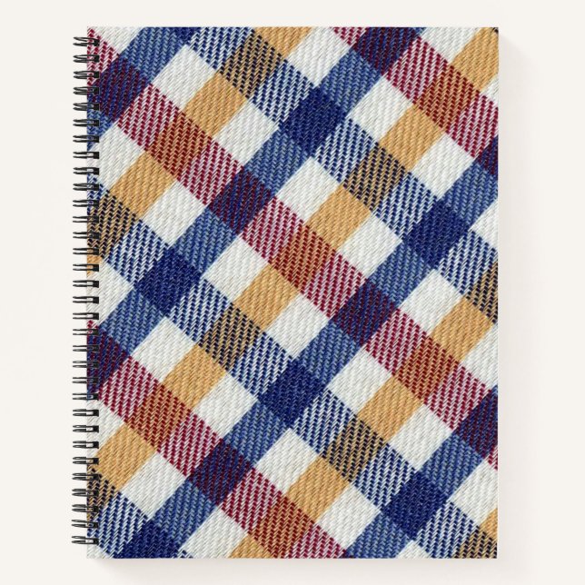 Cuaderno Patrón Tartán multicolor (Anverso)