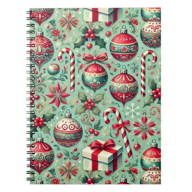 Cuaderno Patrón temático de Navidad (Frente)