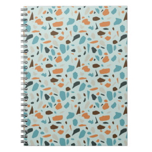Cuaderno Patrón Terrazzo Azul