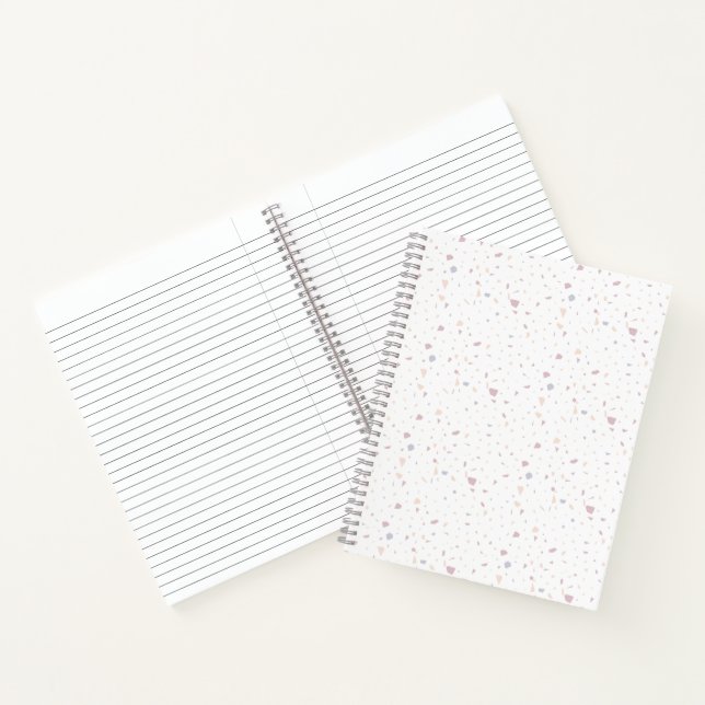 Cuaderno Patrón Terrazzo Neutral Natural Elegante (Interior)