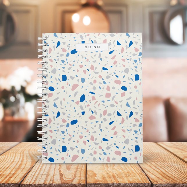 Cuaderno Patrón Terrazzo Neutral Natural Elegante (Subido por el creador)