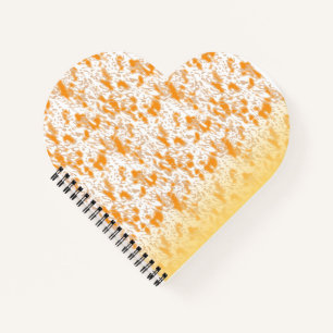 Cuaderno Patrón textil con un vibrante naranja y gol