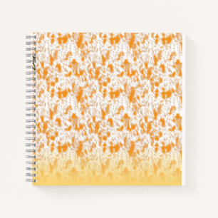 Cuaderno Patrón textil con un vibrante naranja y gol