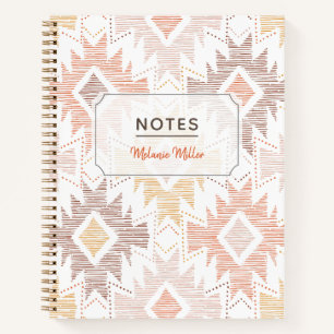 Cuaderno Patrón textil folk boho
