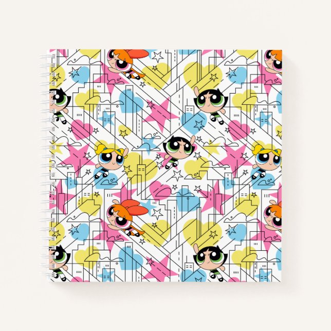 Cuaderno Patrón Townsville de Chicas Powerpuff (Anverso)