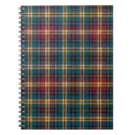 Cuaderno Patrón tradicional de tartán escocés real a cuadro