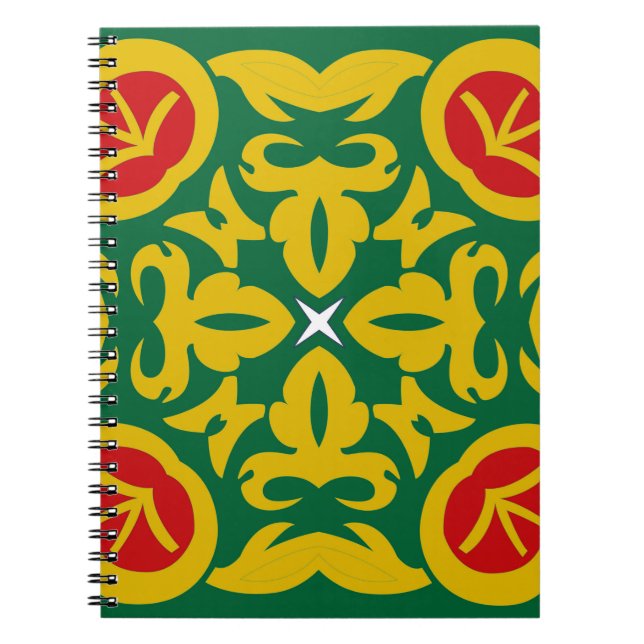 Cuaderno Patrón Tradicional Islámico. Diseño de impresión d (Frente)