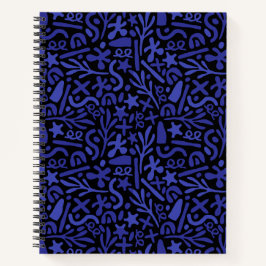 Cuaderno patrón transparente abstracto