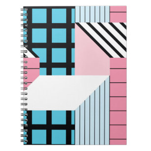 Cuaderno Patrón transparente con formas geométricas abstr