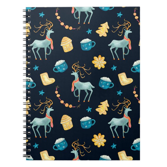 Cuaderno Patrón transparente de acuarela con cierres de nav (Frente)
