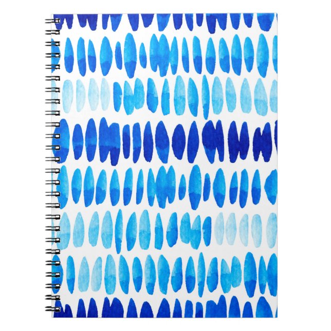 Cuaderno Patrón transparente de acuarela con gotas de lluvi (Frente)