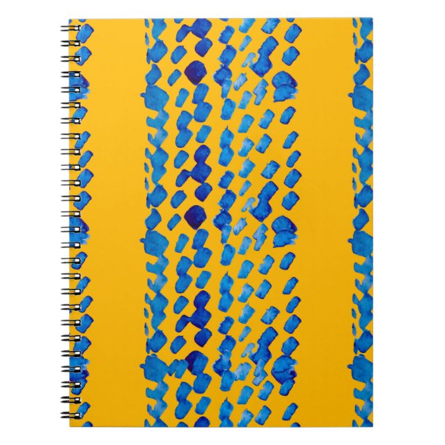 Cuaderno Patrón transparente de acuarela con puntos abstrac (Frente)
