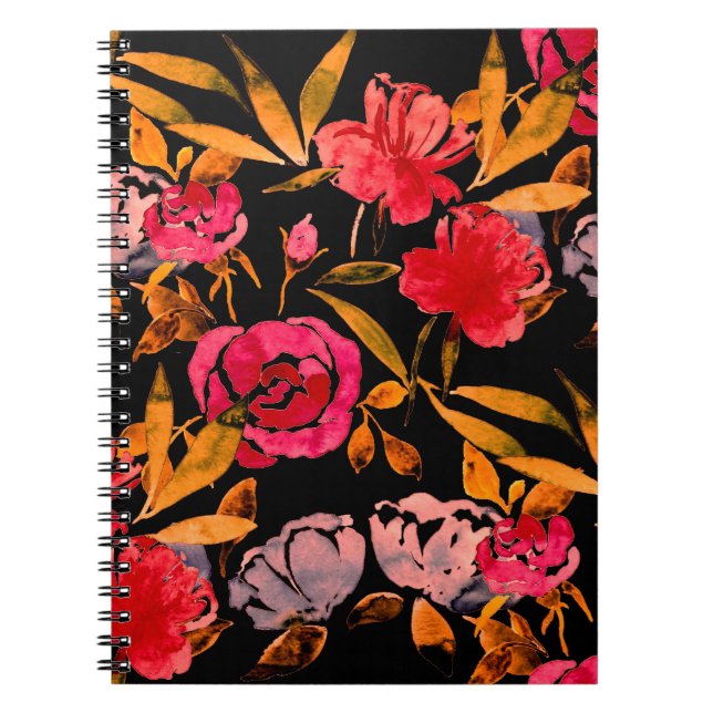 Cuaderno Patrón transparente de acuarela con un sencillo di (Frente)