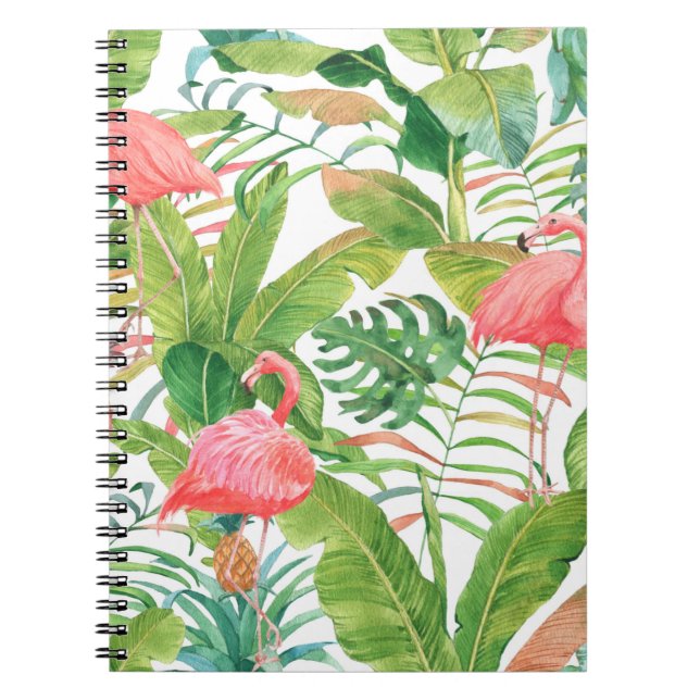 Cuaderno Patrón transparente de acuarela dibujada a mano co (Frente)