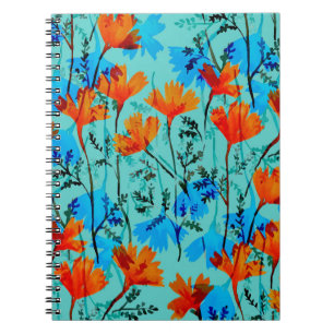 Cuaderno Patrón transparente de acuarela simple dibujado a