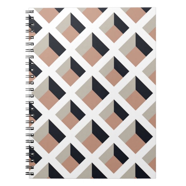 Cuaderno Patrón transparente de cuarzo blanco (Frente)