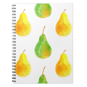 Cuaderno Patrón transparente de frutos perecederos