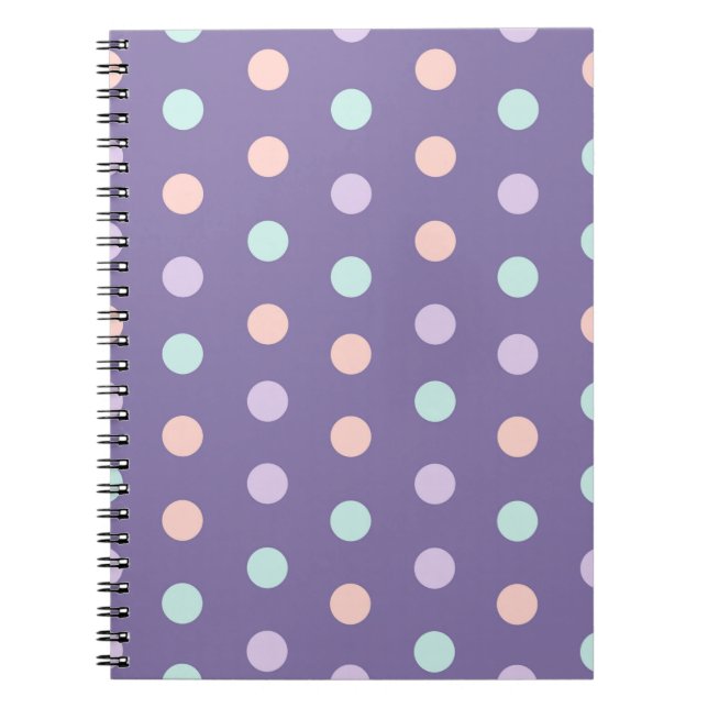 Cuaderno Patrón transparente de Halloween con puntos de pol (Frente)