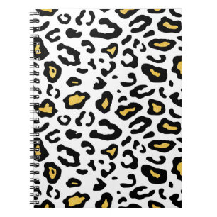 Cuaderno Patrón transparente de piel de leopardo
