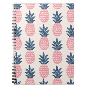 Cuaderno Patrón transparente de piña divertida