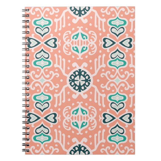 Cuaderno Patrón tribal africano, azteca sin mar. (Frente)