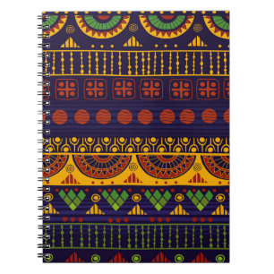 Cuaderno Patrón tribal, versátil para diversos usos.