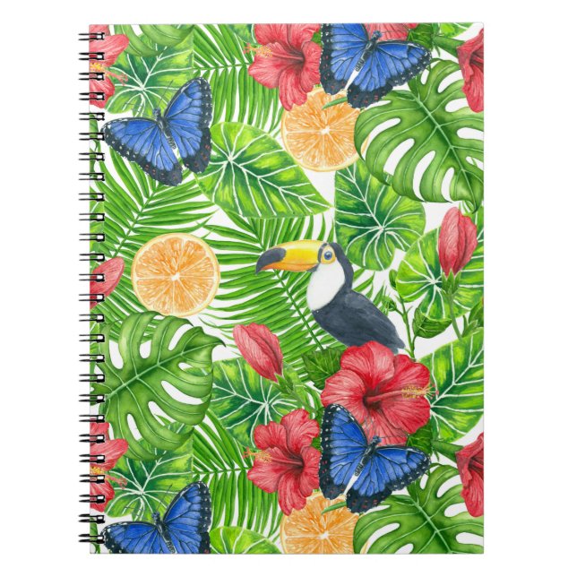 Cuaderno Patrón tropical (Frente)
