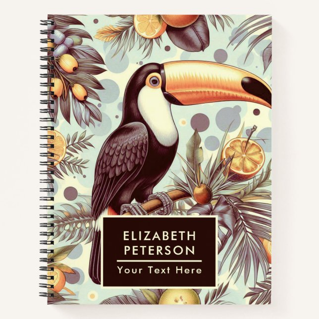 Cuaderno Patrón Tropical Turco Vintage (Anverso)