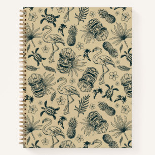 Cuaderno Patrón tropical vintage