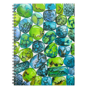 Cuaderno Patrón turquesa
