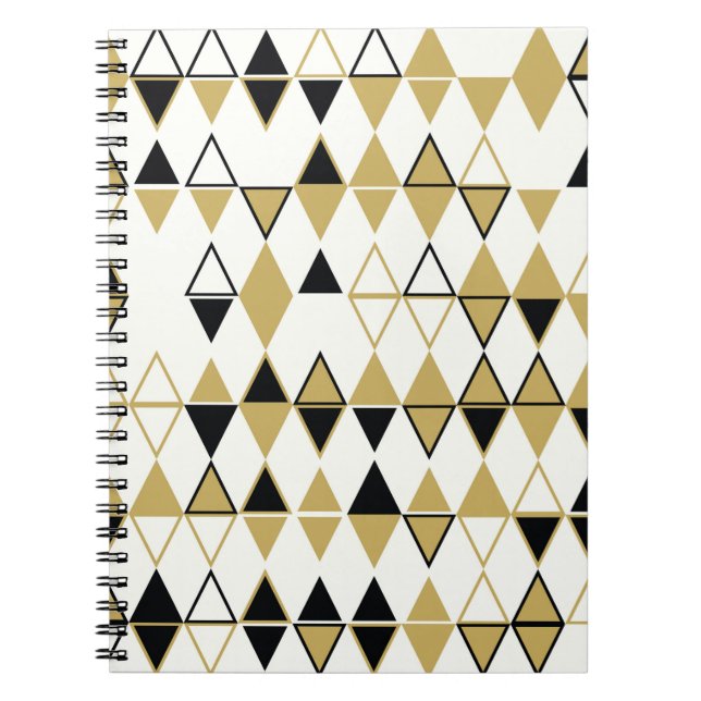 Cuaderno Patrón uniforme geométrico abstracto sin costuras  (Frente)