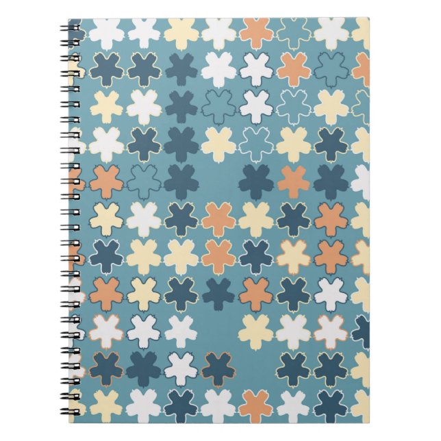 Cuaderno Patrón uniforme geométrico abstracto sin costuras  (Frente)