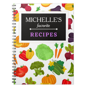 Cuaderno Patrón vegetables sin costura