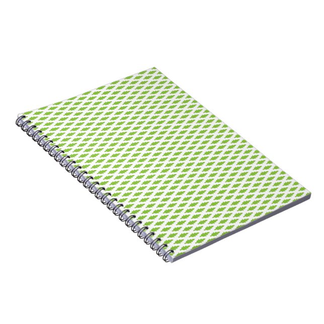 Cuaderno Patrón verde académico para el éxito (Lado Derecho)