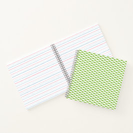 Cuaderno Patrón verde académico para el éxito