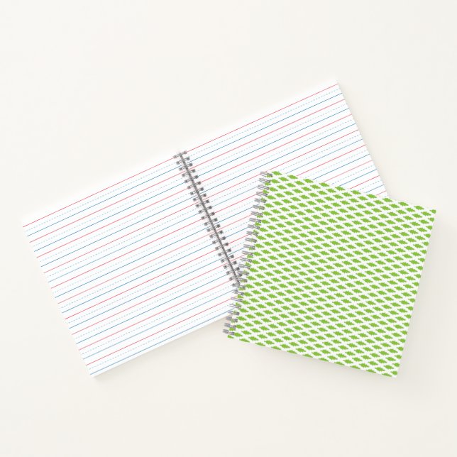 Cuaderno Patrón verde académico para el éxito (Interior)