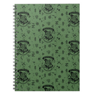Cuaderno Patrón verde HOGWARTS™