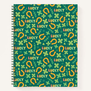 Cuaderno Patrón verde LUCKY irlandés