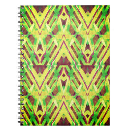 Cuaderno Patrón verde y marrón