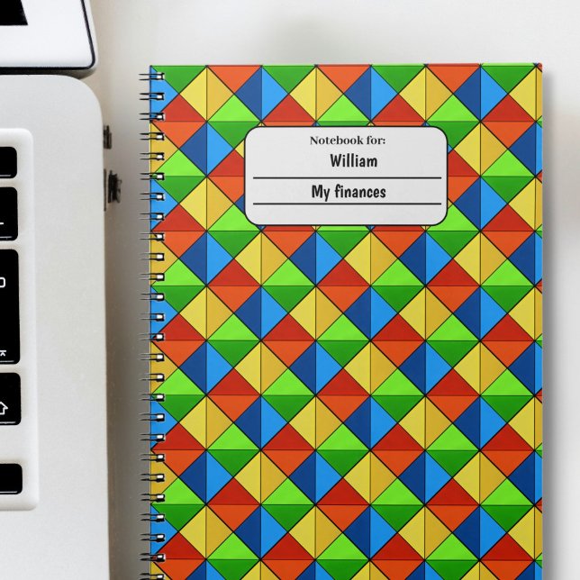 Cuaderno Patrón vibrante (Vibrant pattern notebook)