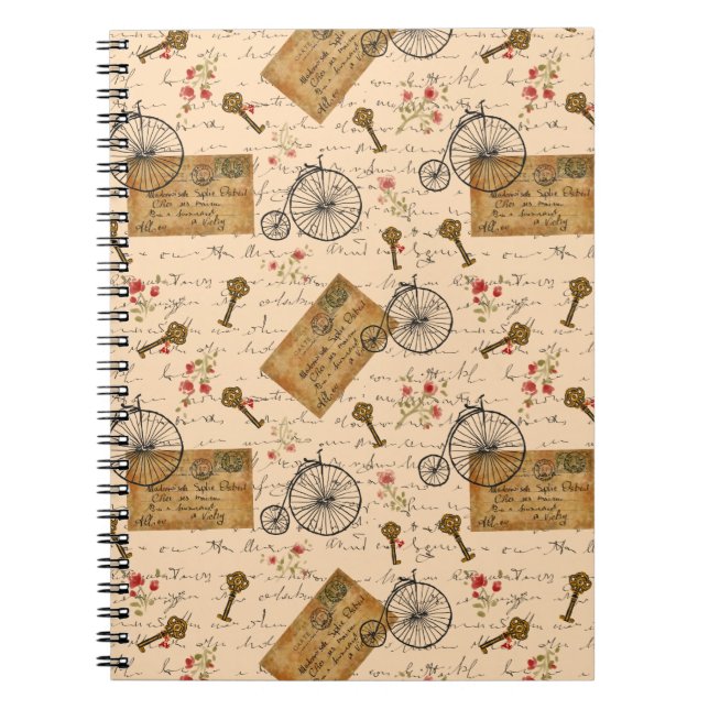 Cuaderno patrón vintage (Frente)