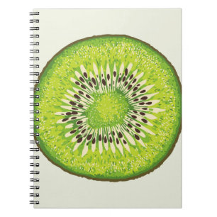 Cuaderno Patrón vintage de kiwi.