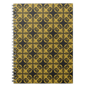Cuaderno Patrón vintage decorativo sin insuperables con ele