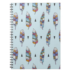 Cuaderno Patrón vintage dibujado a mano. Boho sin mar