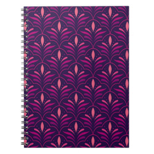 Cuaderno Patrón Vintage Floral Ornamental Sin Marea. Geomet