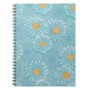 Cuaderno patrón vintage floral sin soldadura. Fondo de sali