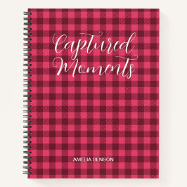 Cuaderno Patrón Viva Magenta Plaid, Tartán, Buffalo Checks