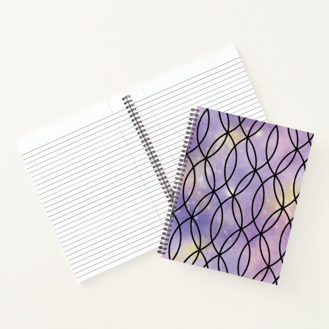 Cuaderno Patrón Zig Zag, púrpura (Interior)